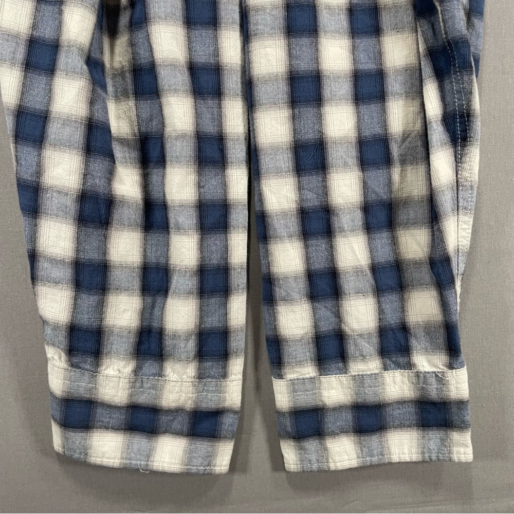 Billy Reid Standard Fit Plaid Checkered Button Down Shirt; Green/Cream - Men XXL - Picture 9 of 16